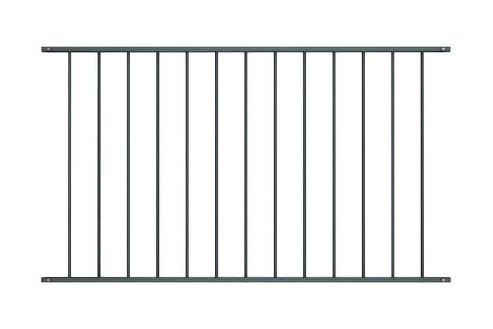 Aitapaneeli jauhemaalattu teräs 1,7x1 m antrasiitti - Harmaa - Aitatolpat