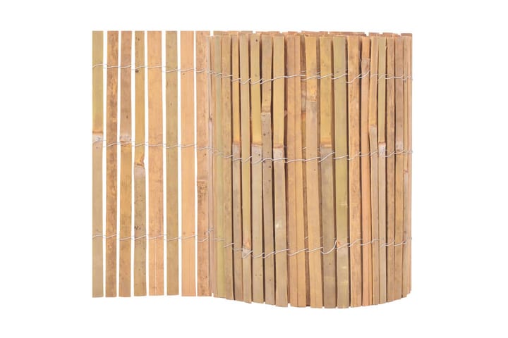 Bambuaita 1000x30 cm - Ruskea - Puutarha-aitaus & paneeliaita