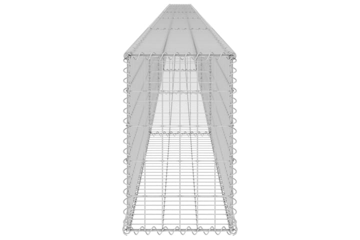 Gabion-kivikori kansilla galvanoitu teräs 900x30x50 cm - Hopea - Talo & remontointi - Näkösuojat & aitaukset - Muuri - Kivikori