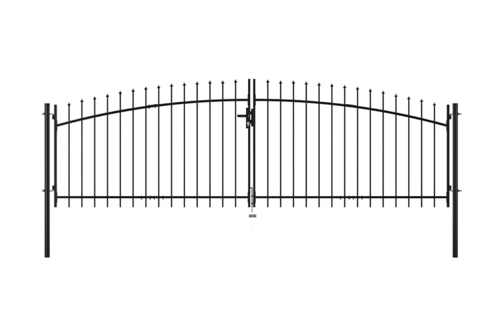 Aitaportti keihäskärjillä 400x200 cm - Musta - Talo & remontointi - Näkösuojat & aitaukset - Portti
 - Portti ulos