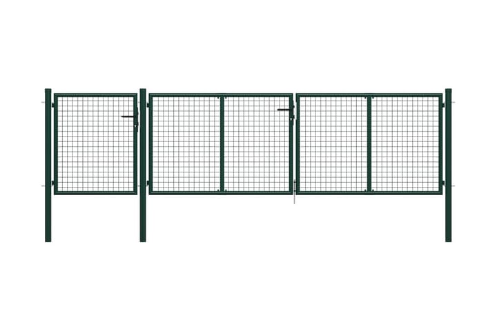 Puutarhaportti teräs 400x100 cm vihreä - Vihreä - Talo & remontointi - Näkösuojat & aitaukset - Portti
 - Takorautaportti & rautaportti