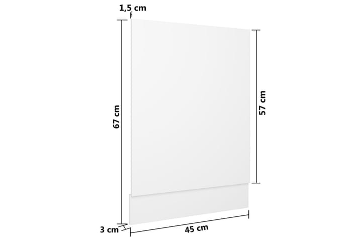 Astianpesukoneen paneeli valkoinen 45x3x67 cm lastulevy - Valkoinen - Talo & remontointi - Rakentaminen - Lattiat & seinät & katot - Lattia & seinäpinnat