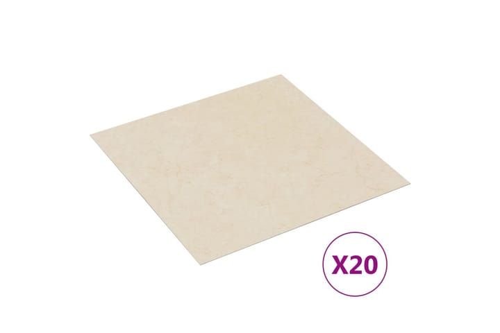 Itsekiinnittyvä lattialankku 20 kpl PVC 1,86 m² beige - Beige - Talo & remontointi - Rakentaminen - Lattiat & seinät & katot - Lattia