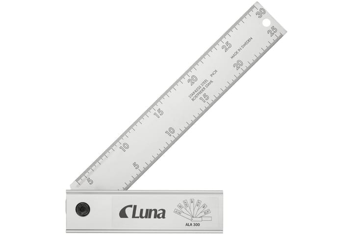 Säädettävä suorakulma Luna Tools 30 cm Alumiinia - Talo & remontointi - Työkalut & koneet - Mittaustyökalut & merkkaus - Kulmatyökalu