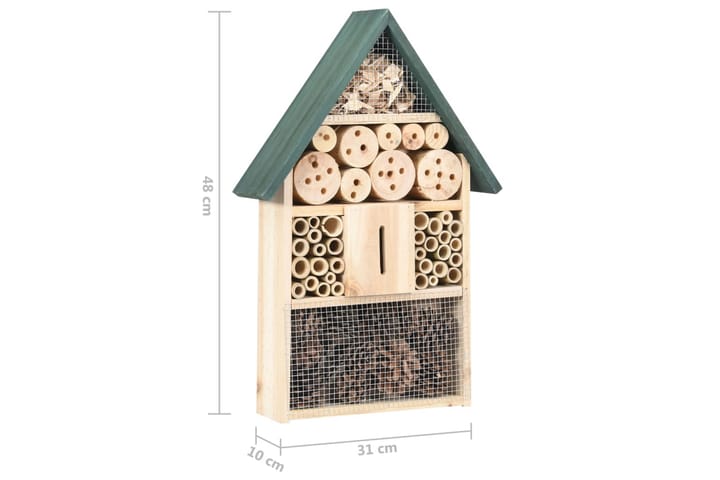 Ötökkähotelli 31x10x48 cm Kuusi - Urheilu & vapaa-aika - Eläimille