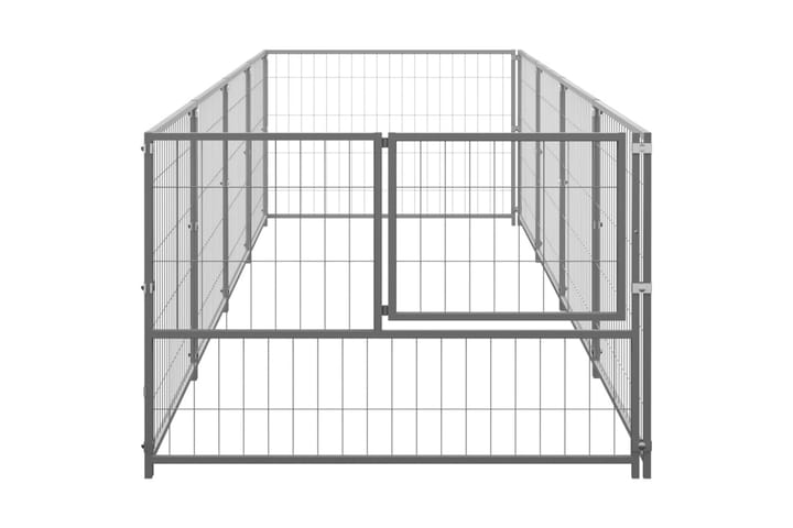 Koiranhäkki hopea 4 m² teräs - Hopea - Urheilu & vapaa-aika - Eläimille - Koira - Koiraportti & koira-aitaus