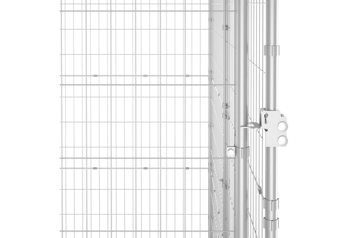 Koiran ulkohäkki galvanoitu teräs 16,94 m² - Urheilu & vapaa-aika - Eläimille - Koira - Koirien kalusteet