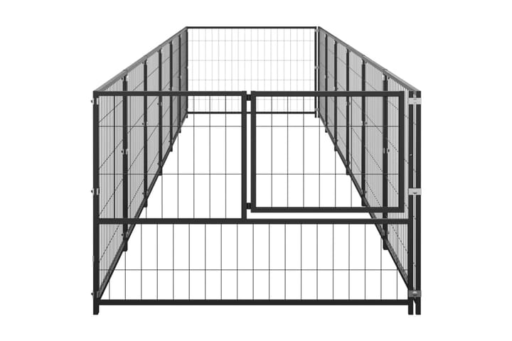 Koiranhäkki musta 6 m² teräs - Musta - Urheilu & vapaa-aika - Eläimille - Koira - Koirien kalusteet