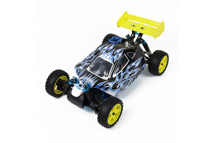 React RC-Auto Rtr SUPer Nitro, 4WD - Musta/Keltainen - Radio-ohjattava auto