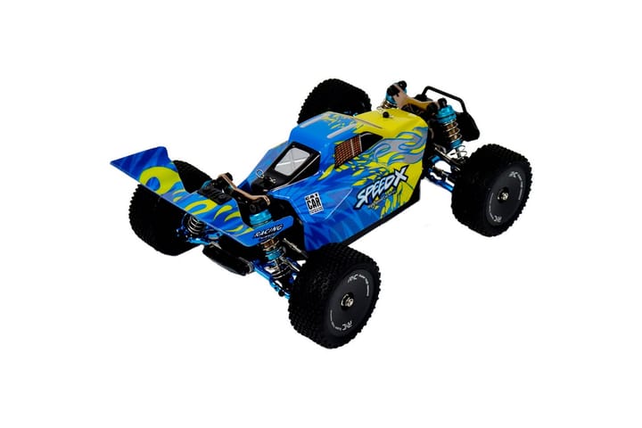 React RC-Auto Speed X, 4WD - Sininen - Radio-ohjattava auto