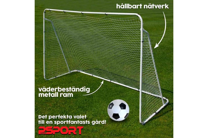 2 x Prosport Jalkapallomaali Real 240x150 cm - Musta - Jalkapallo