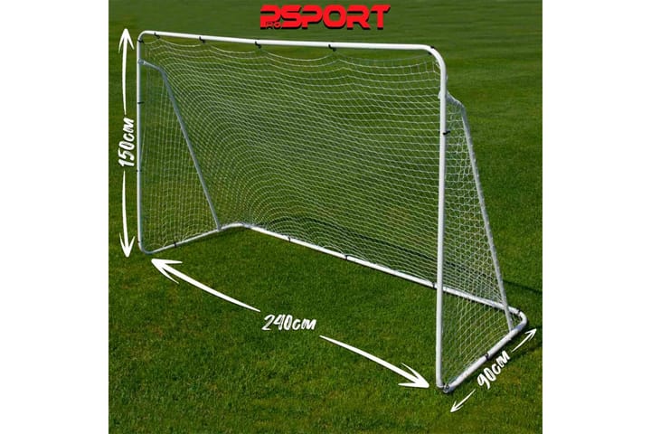 2 x Prosport Jalkapallomaali Real 240x150 cm - Musta - Jalkapallo