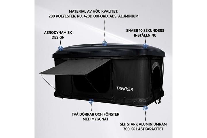 Trekker Katusteltta Hut M - Vihreä - Urheilu & vapaa-aika - Retkeily & vaellus - Teltat