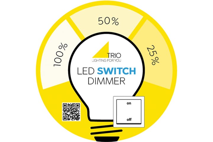 LED-Lamppu Filament Globe E27 9W 3000K Valkoinen Switch Dimm - TRIO - Valaistus - Hehkulamppu & polttimo - LED-valaistus - LED-lamput - LED-lamppu