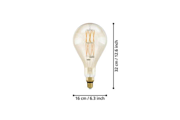 Valonlähde Eglo LM-E27-LED PS160 8W 2100K - Läpinäkyvä - Valaistus - Hehkulamppu & polttimo - LED-valaistus - LED-lamput - LED-lamppu