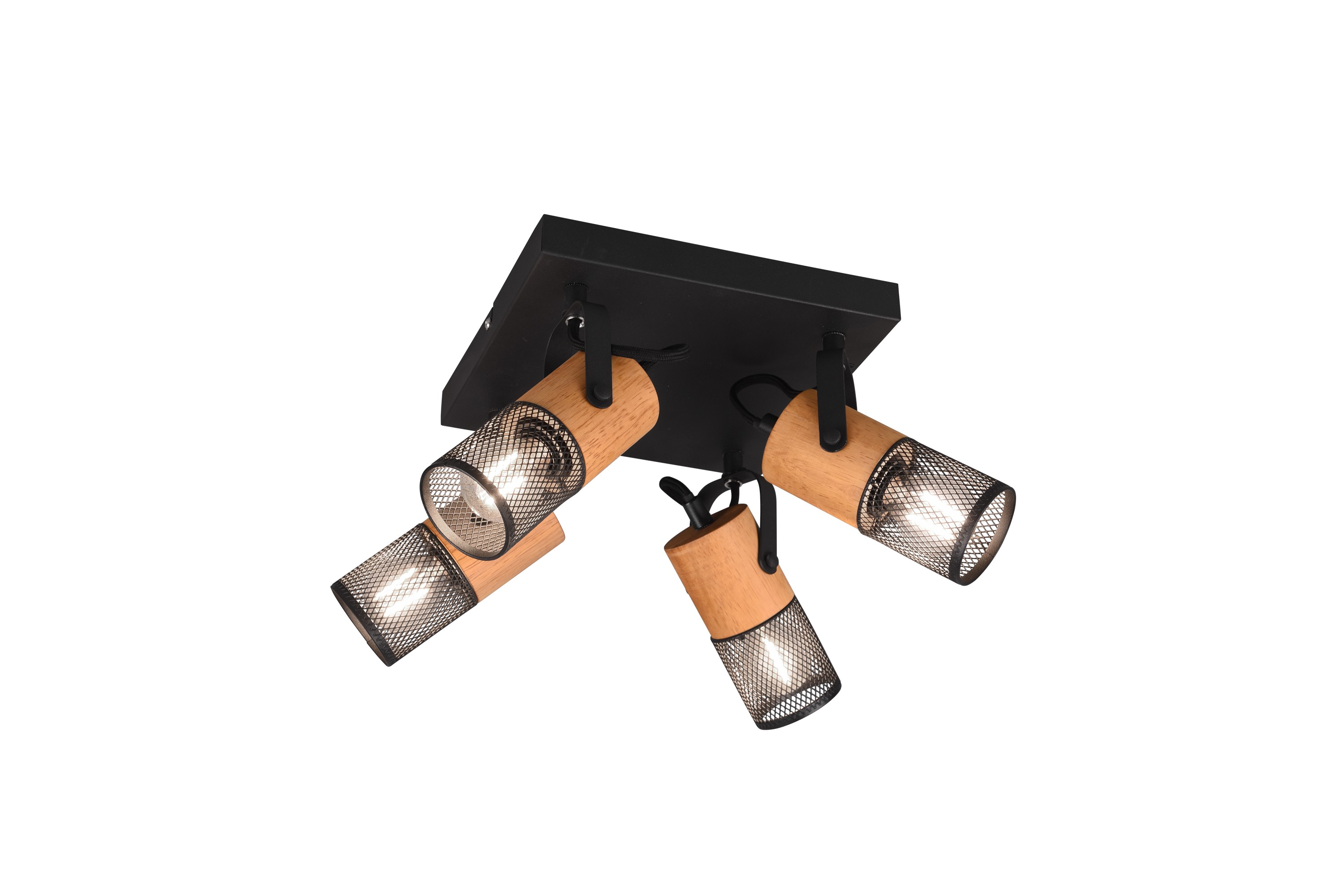 Trio Lighting Spotti Tosh 4-Os. E27 Mattamusta - TRIO