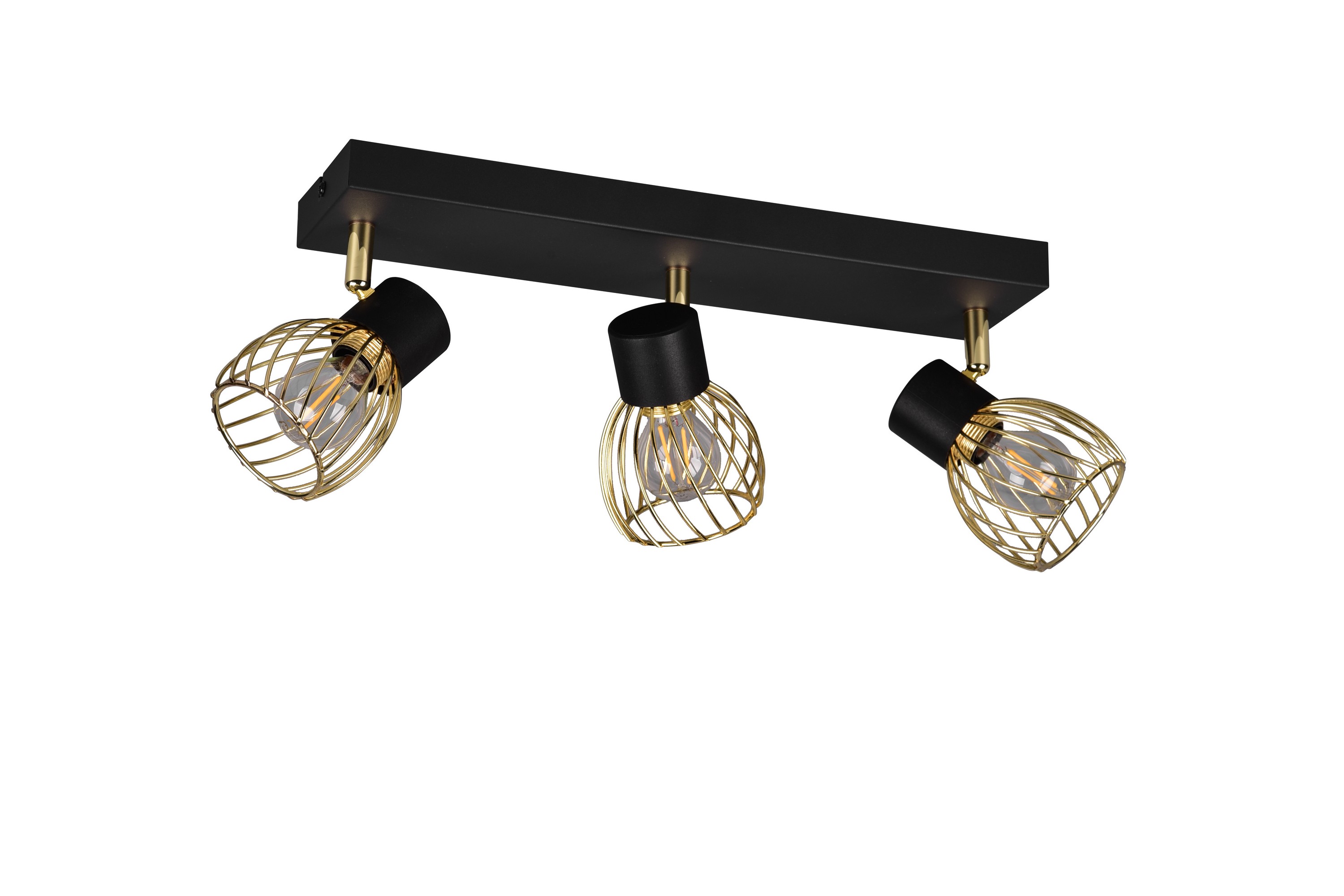 Trio Lighting Spotti Ardon 3-os E14 Mattamusta/Kiillotettu Messinki - TRIO