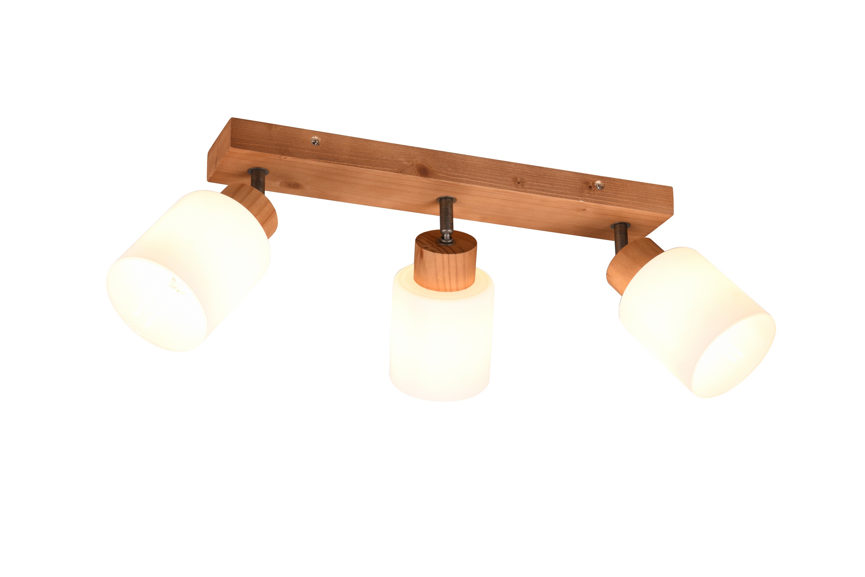 Trio Lighting Spotti Assam 3-os E14 Puu/Valkoinen - TRIO