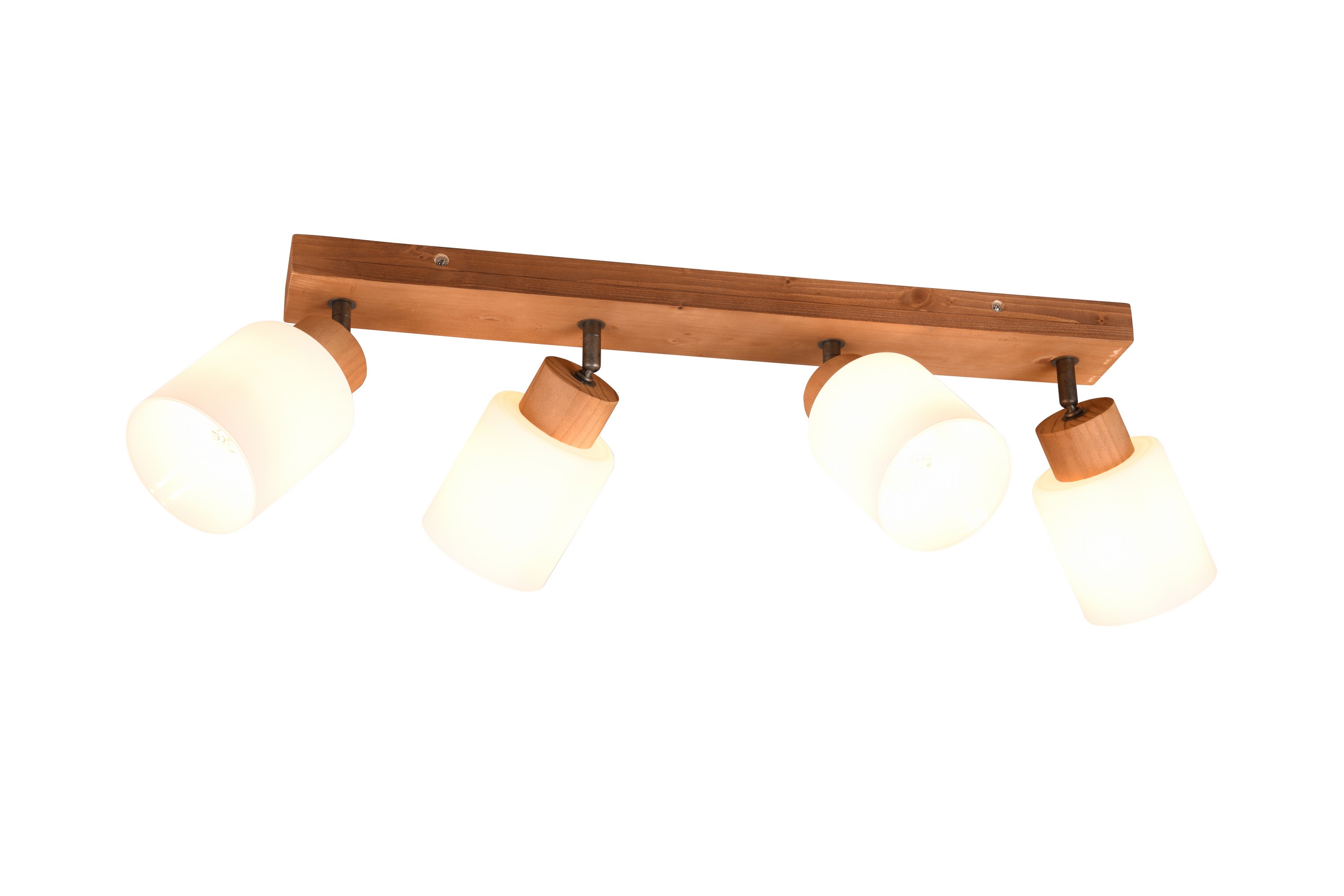 Trio Lighting Spotti Assam 4-os E14 Puu/Valkoinen - TRIO