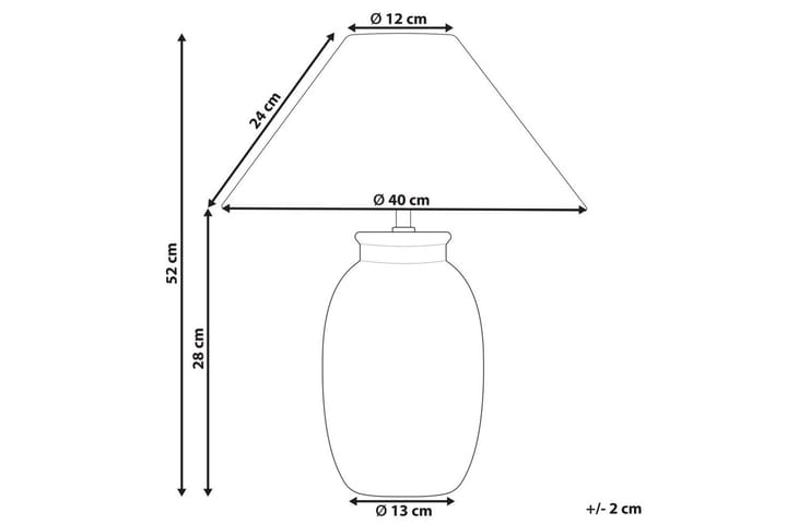 Bomila Pöytävalaisin 52 cm E27 - Musta/Valkoinen - Valaistus - Sisävalaistus & lamput - Erikoisvalaisin - Riisipaperivalaisin