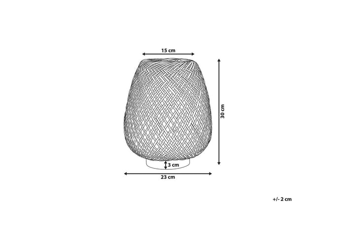 Bomu Pöytävalaisin 30 cm E27 - Vaalea puu/Valkoinen - Valaistus - Sisävalaistus & lamput - Erikoisvalaisin - Riisipaperivalaisin