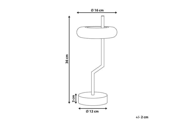 Gabbiani LED Pöytävalaisin 36 cm - Musta/Valkoinen - Valaistus - Sisävalaistus & lamput - Erikoisvalaisin - Riisipaperivalaisin