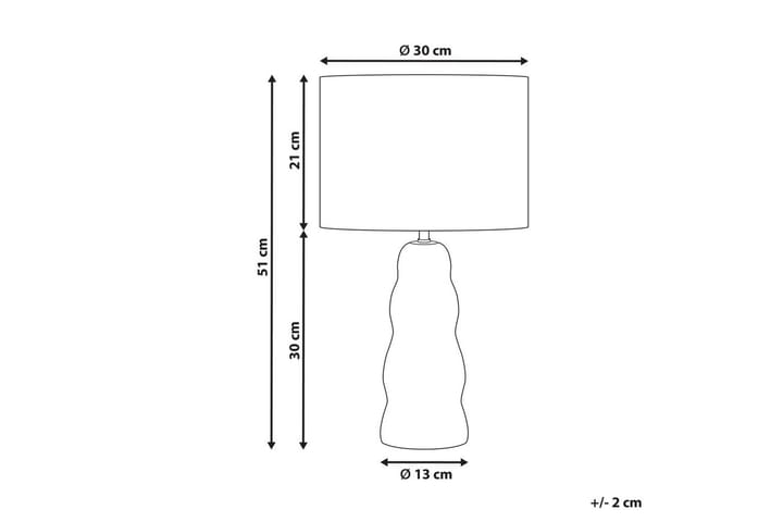 Incantata Pöytävalaisin 51 cm E27 - Beige - Valaistus - Sisävalaistus & lamput - Erikoisvalaisin - Riisipaperivalaisin