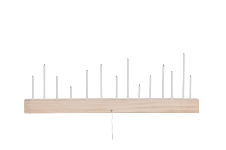 Joulukynttelikkö Kungsberget 24 cm - Whitewash - Valaistus - Sisävalaistus & lamput - Erikoisvalaisin - Riisipaperivalaisin