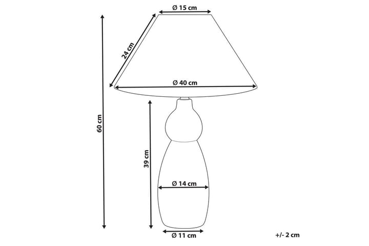 Kastellorizo Pöytävalaisin 60 cm E27 - Tummansininen/Valkoinen - Valaistus - Sisävalaistus & lamput - Erikoisvalaisin - Riisipaperivalaisin