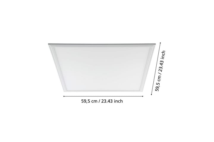 LED-paneeli Eglo LED-Panel 4000K 595x595 mm - Valkoinen - Valaistus - Sisävalaistus & lamput - Erikoisvalaisin - Riisipaperivalaisin