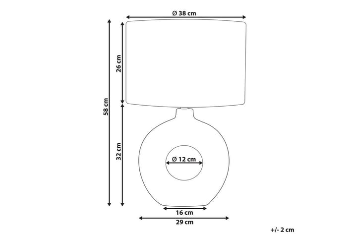 Losventa Pöytävalaisin 58 cm E27 - Vaaleabeige/Valkoinen - Valaistus - Sisävalaistus & lamput - Erikoisvalaisin - Riisipaperivalaisin