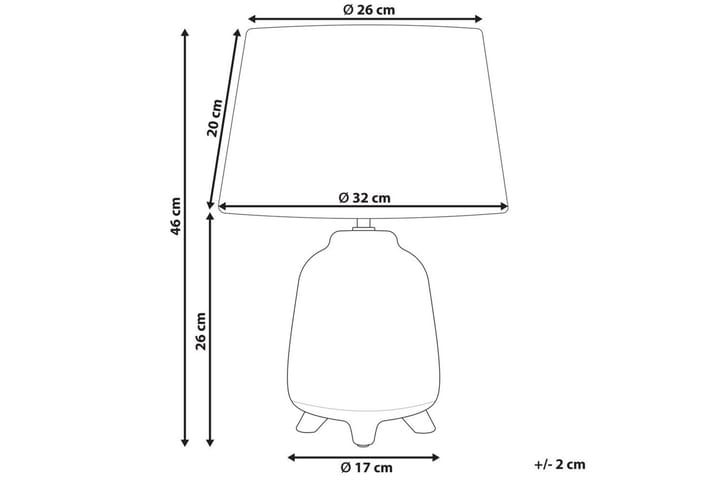 Lummenai Pöytävalaisin 46 cm E27 - Harmaa/Valkoinen - Valaistus - Sisävalaistus & lamput - Erikoisvalaisin - Riisipaperivalaisin