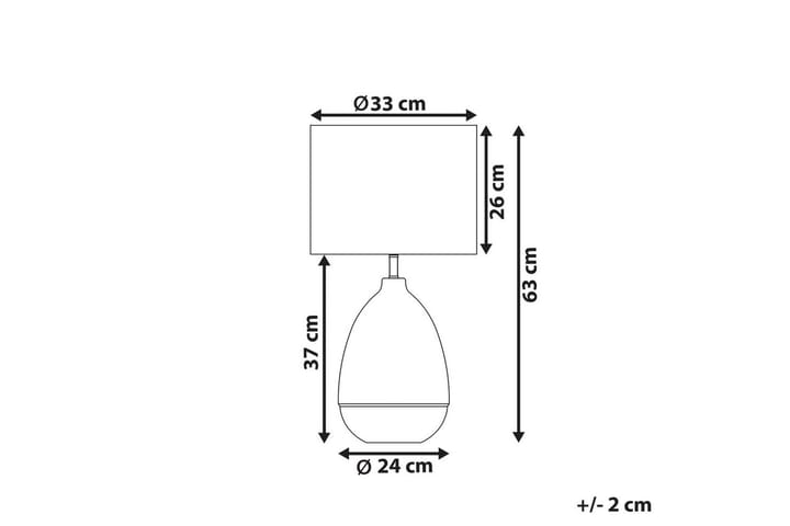 Mariab Pöytävalaisin 63 cm E27 - Valkoinen - Valaistus - Sisävalaistus & lamput - Erikoisvalaisin - Riisipaperivalaisin