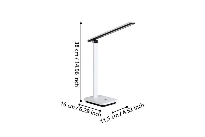 Pöytävalaisin Eglo Iniesta Touch Valkoinen, Musta - Valkoinen/Musta - Valaistus - Sisävalaistus & lamput - Erikoisvalaisin - Riisipaperivalaisin