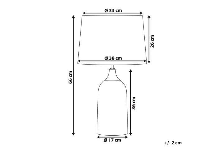 Palmarola Pöytävalaisin 66 cm E27 - Off white - Valaistus - Sisävalaistus & lamput - Erikoisvalaisin - Riisipaperivalaisin