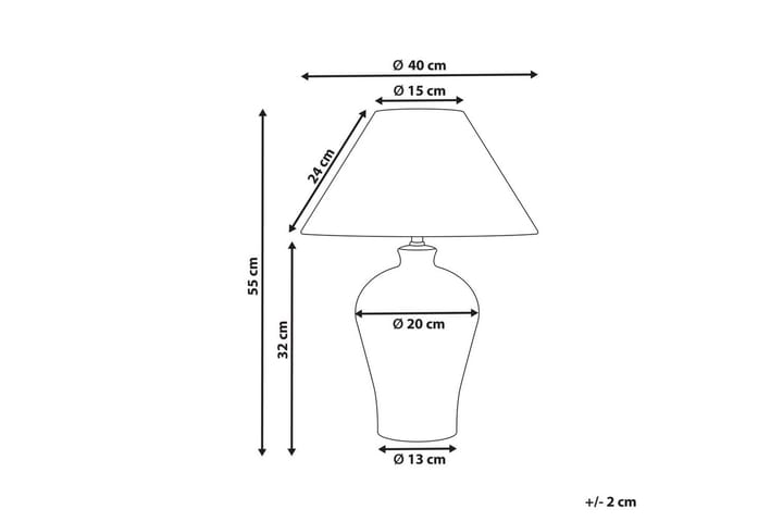 Partuk Pöytävalaisin 55 cm E27 - Off white/Vaaleansininen - Valaistus - Sisävalaistus & lamput - Erikoisvalaisin - Riisipaperivalaisin