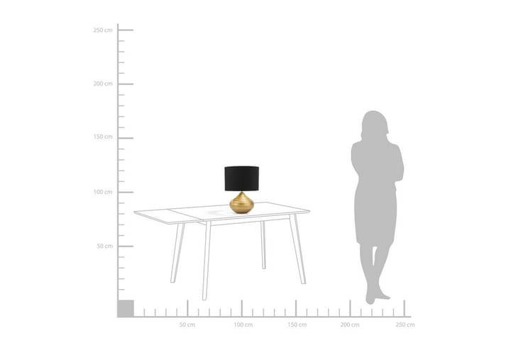 Pöytävalaisin Kuban 32 cm - Kulta - Valaistus - Sisävalaistus & lamput - Erikoisvalaisin - Riisipaperivalaisin