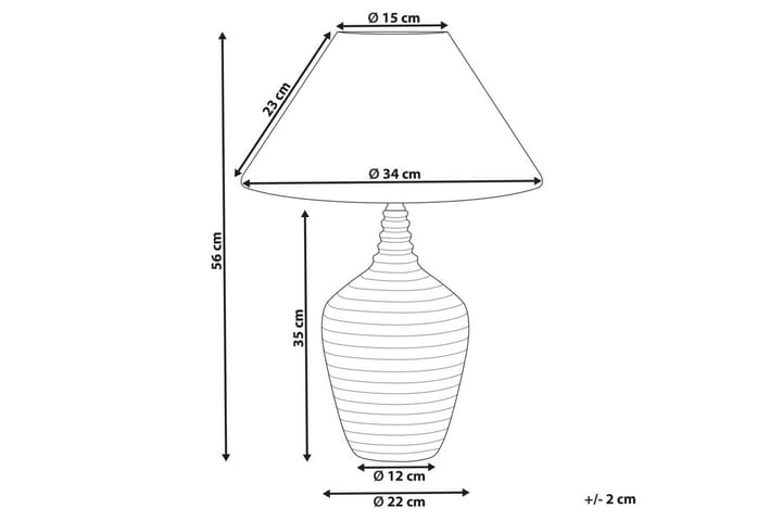 Sandreis Pöytävalaisin 56 cm E27 - Kermanvalkoinen - Valaistus - Sisävalaistus & lamput - Erikoisvalaisin - Riisipaperivalaisin