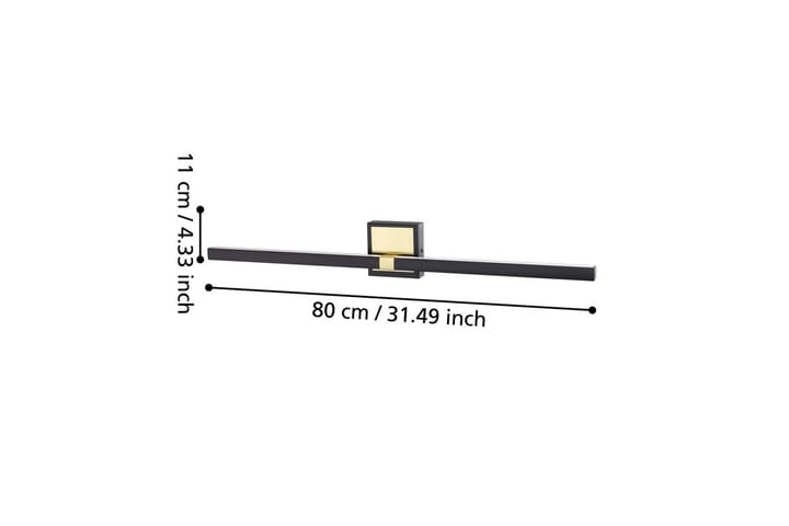 Seinävalaisin Eglo Peguera 800 mm - Musta - Valaistus - Sisävalaistus & lamput - Erikoisvalaisin - Riisipaperivalaisin