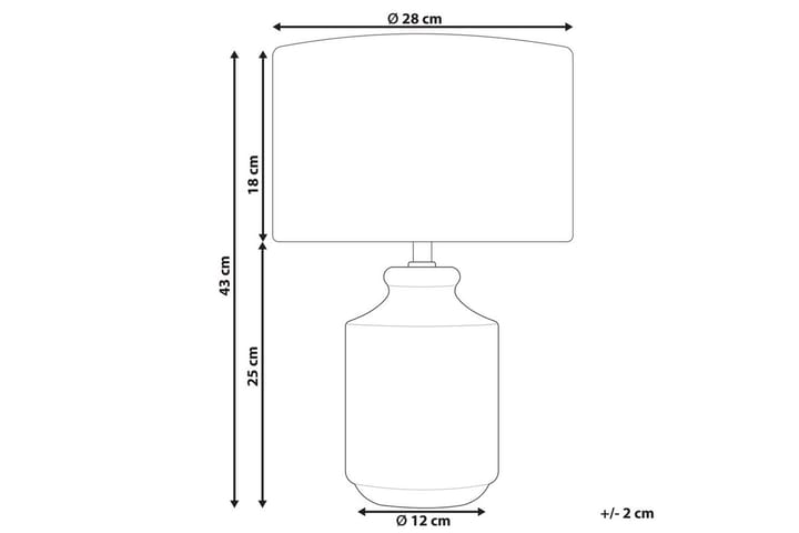 Soya Pöytävalaisin 43 cm E27 - Harmaa/Valkoinen - Valaistus - Sisävalaistus & lamput - Erikoisvalaisin - Riisipaperivalaisin