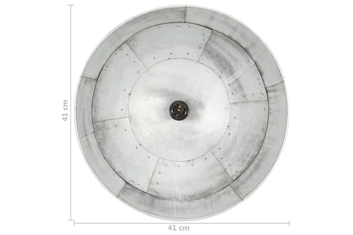 Teollistyylinen riippuvalaisin 25 W hopea pyöreä 41 cm E27 - Hopea - Valaistus - Sisävalaistus & lamput - Keittiövalaisin - Kattovalaisin keittiö