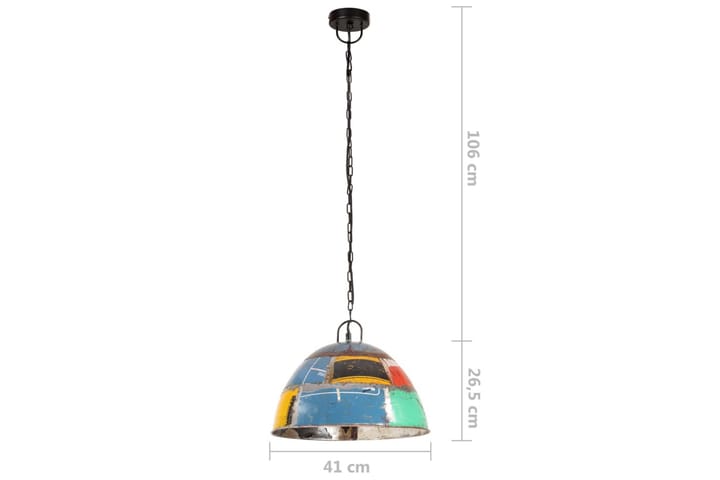 Teollistyylinen riippuvalaisin 25W monivärinen 41 cm E27 - Monivärinen - Valaistus - Sisävalaistus & lamput - Keittiövalaisin - Kattovalaisin keittiö