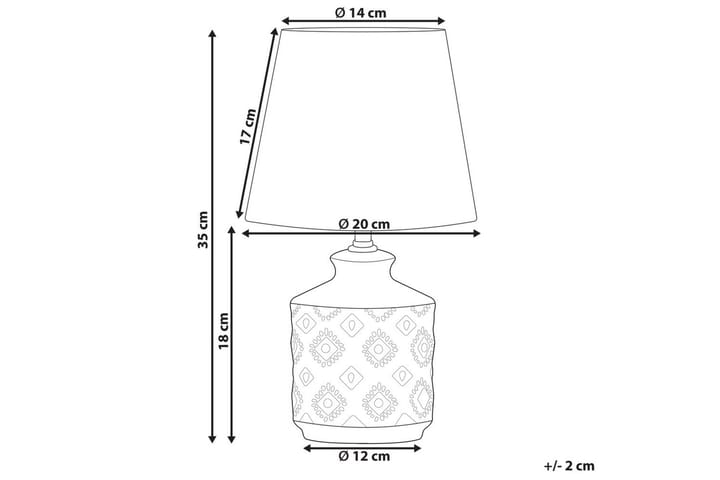 Tesoro Pöytävalaisin 35 cm E14 - Tummanruskea/Beige - Valaistus - Sisävalaistus & lamput - Erikoisvalaisin - Riisipaperivalaisin