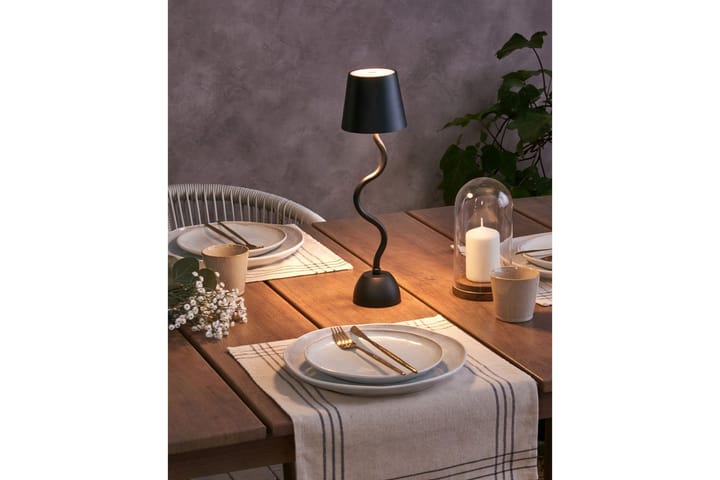 Vougali LED Pöytävalaisin 39 cm - Musta - Valaistus - Sisävalaistus & lamput - Erikoisvalaisin - Riisipaperivalaisin