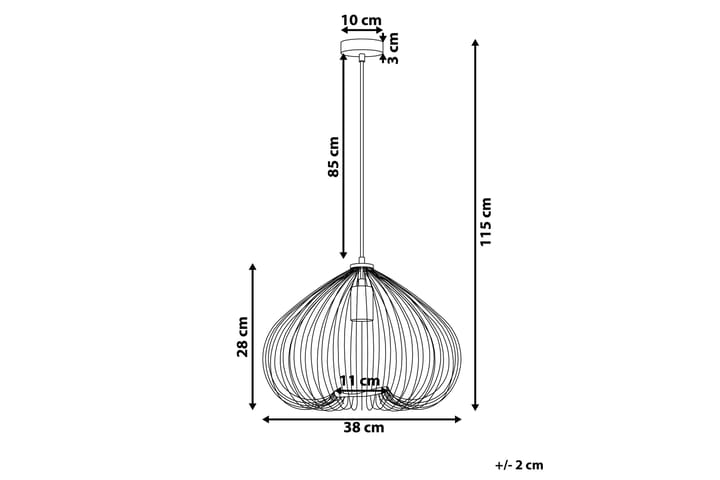 Kattovalaisin Tordino 38 cm - Kupari - Valaistus - Sisävalaistus & lamput - Keittiövalaisin - Kattovalaisin keittiö