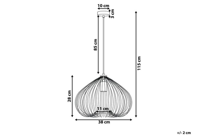 Kattovalaisin Tordino 38 cm - Kupari - Valaistus - Sisävalaistus & lamput - Keittiövalaisin - Kattovalaisin keittiö