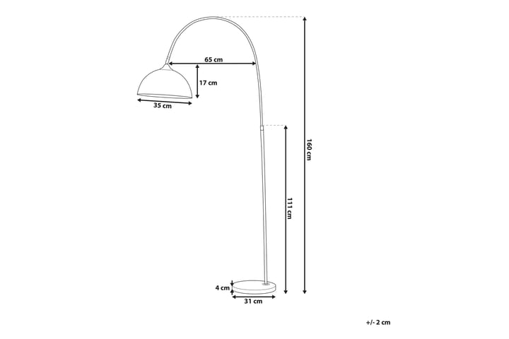 Lattiavalaisin Candella 160 cm - Valaistus - Sisävalaistus & lamput - Lattiavalaisin - 5-vartinen lattiavalaisin