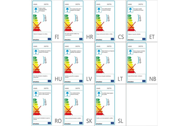 Himmennettävä LED Lattialamppu 23W - Kulta - Valaistus - Sisävalaistus & lamput - Lattiavalaisin - 2-vartinen lattiavalaisin