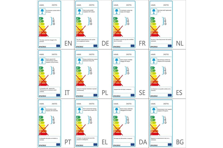 Himmennettävä LED Lattialamppu 23W - Kulta - Valaistus - Sisävalaistus & lamput - Lattiavalaisin - 2-vartinen lattiavalaisin