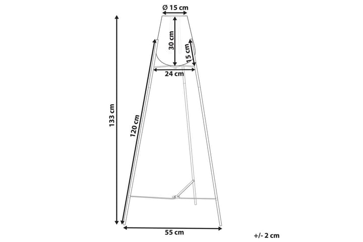 Lampione Lattiavalaisin 133 cm - Monivärinen - Valaistus - Sisävalaistus & lamput - Lattiavalaisin - 3-vartinen lattiavalaisin